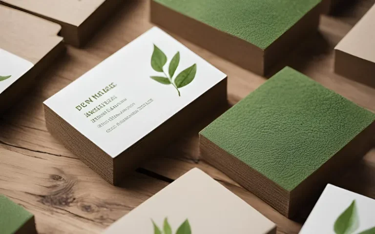 Earth Friendly Business Cards